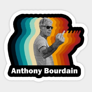 Anthony Bourdain Retro Fade Sticker